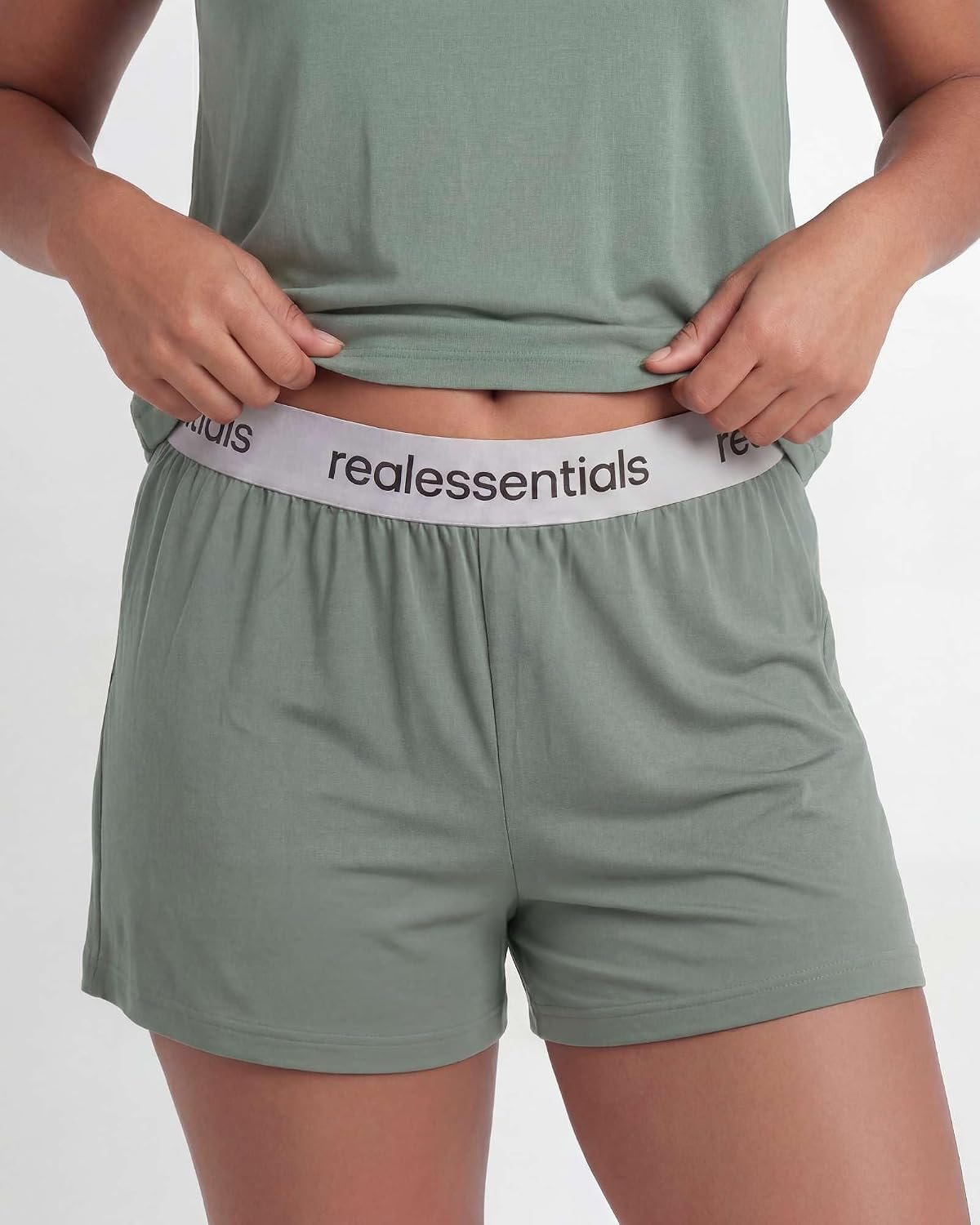 2-Pack Women’s Short-Sleeve Boxy Tee & Sleep Shorts PJ Set, Elastic Waist Loungewear, Soft Cozy Two-Piece Night Sleep Outfit